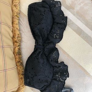 Super cute Billabong black lace swimsuit SET!